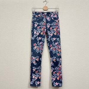 CITIZENS OF HUMANITY Mandy Jeans Floral High Rise Retro Slim Roll Up